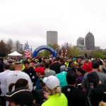 Crowd shot before the start of the Scioto Miles 10k