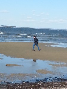 Running on a Maryland Beach