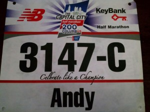 3147 Half Marathon Bib